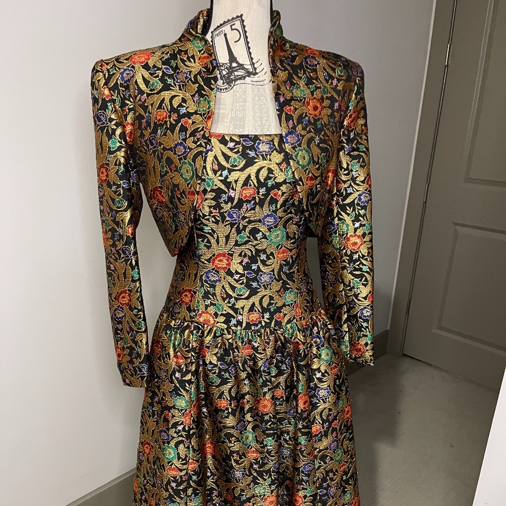 Vintage Victor Costa Evening Gown